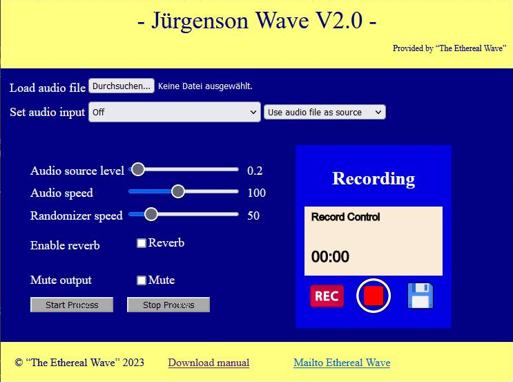 The Juergenson Wave application